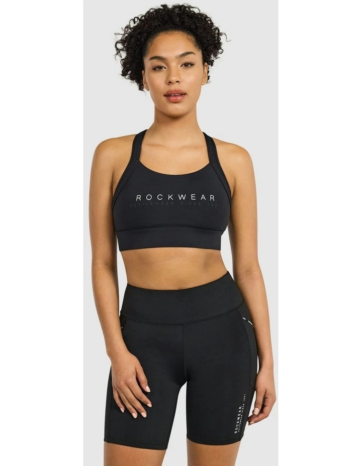 Speed High Impact Sports Bra in Black image 2