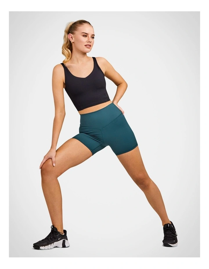 Base One Mid Thigh Bike Shorts in Midnight Green image 5