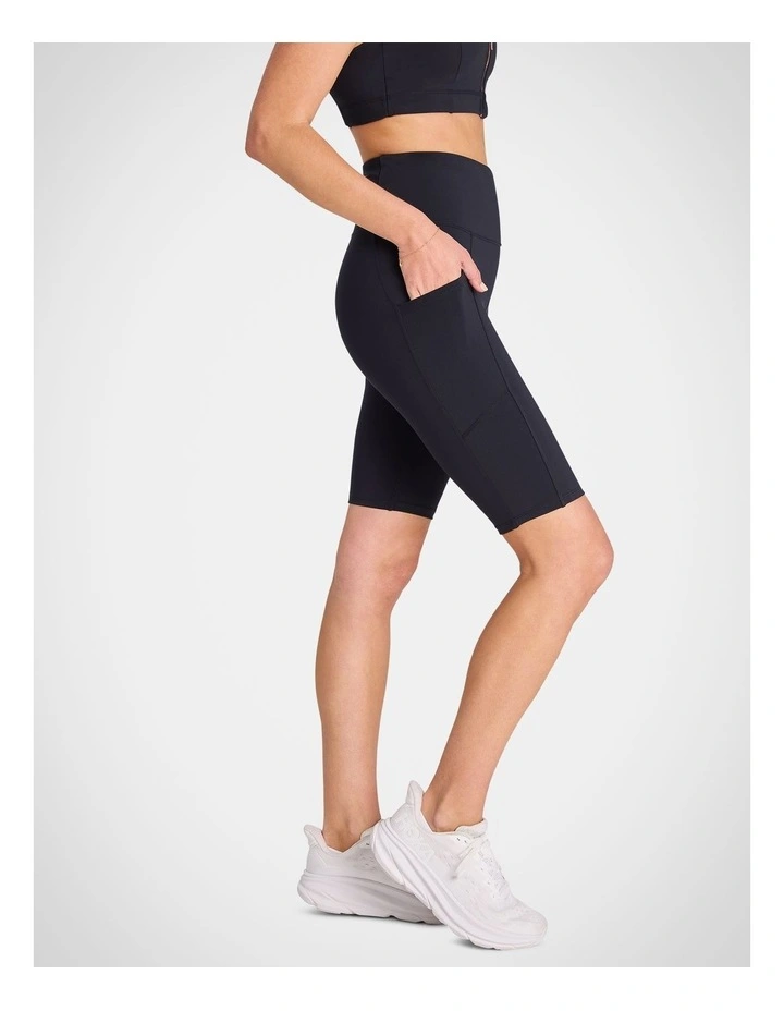 Logo Pocket Bike Shorts in Black image 3