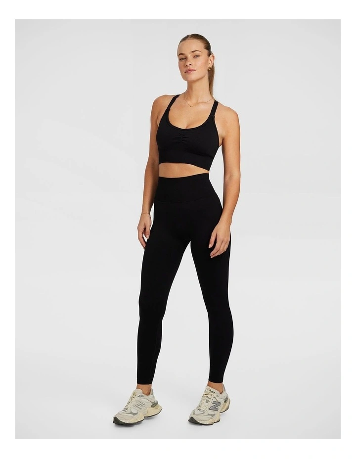 Booty Booster Scrunch Bum Ankle Grazer Tight in Black image 5