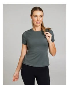 Base Layer Travel Tee in Khaki