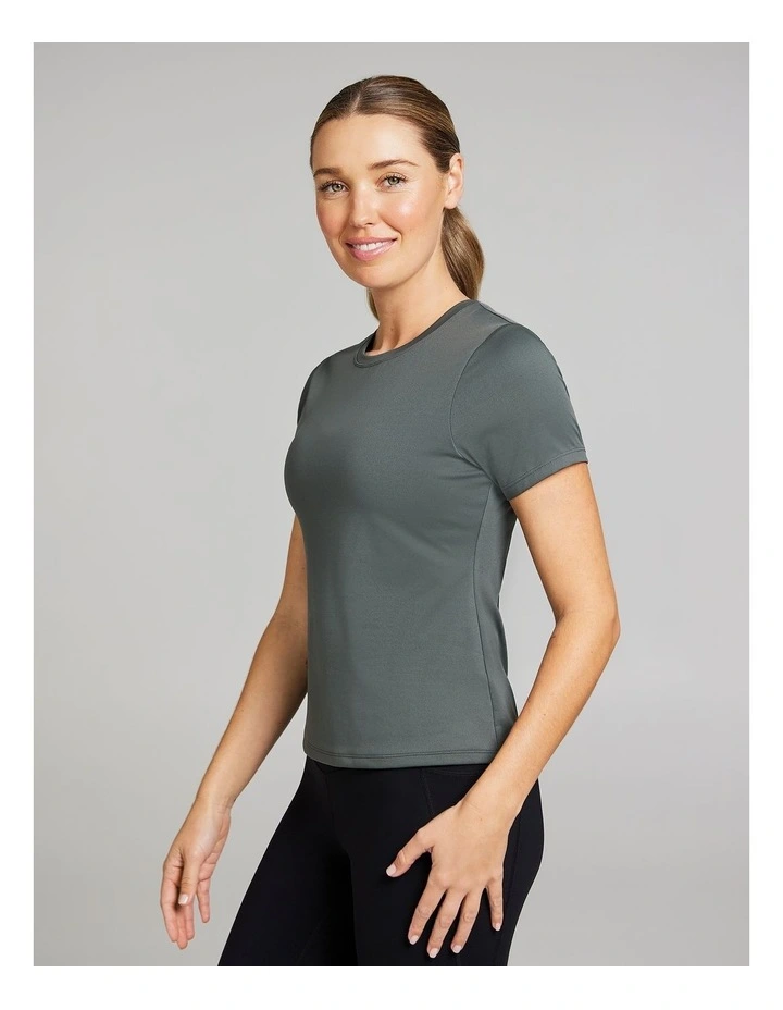 Base Layer Travel Tee in Khaki image 3