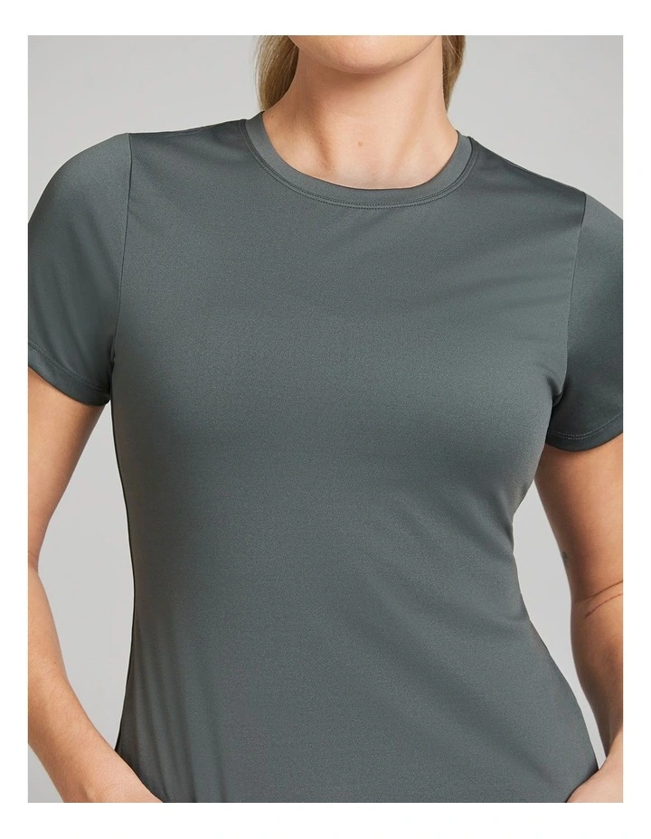 Base Layer Travel Tee in Khaki image 4
