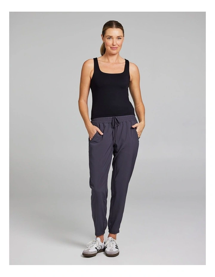 Base Layer Travel Tank Top in Black image 5