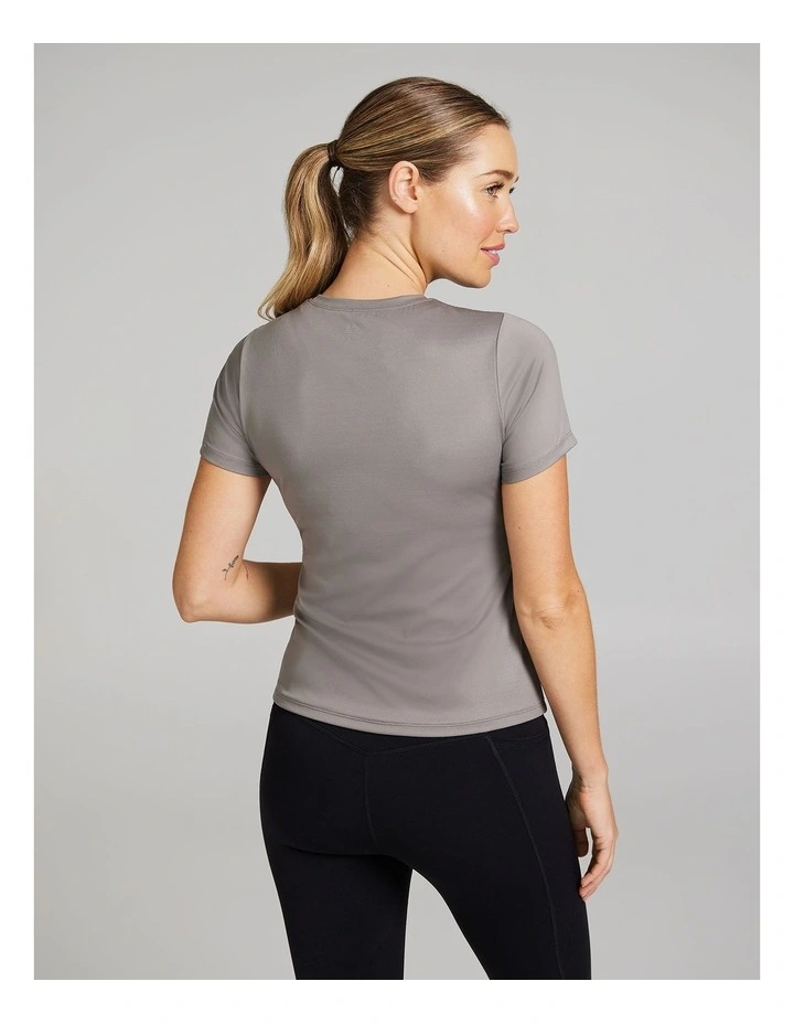 Base Layer Travel Tee in Grey image 2