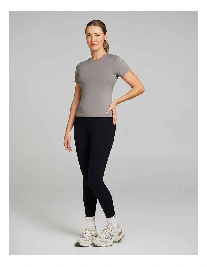 Base Layer Travel Tee in Grey image 5