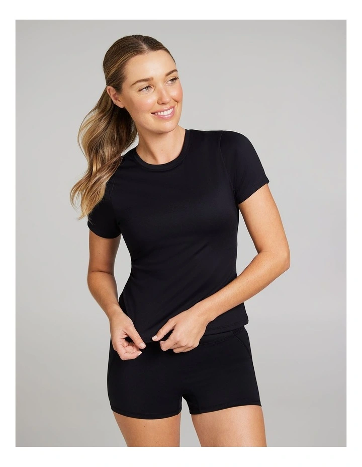 Base Layer Travel Tee in Black image 1