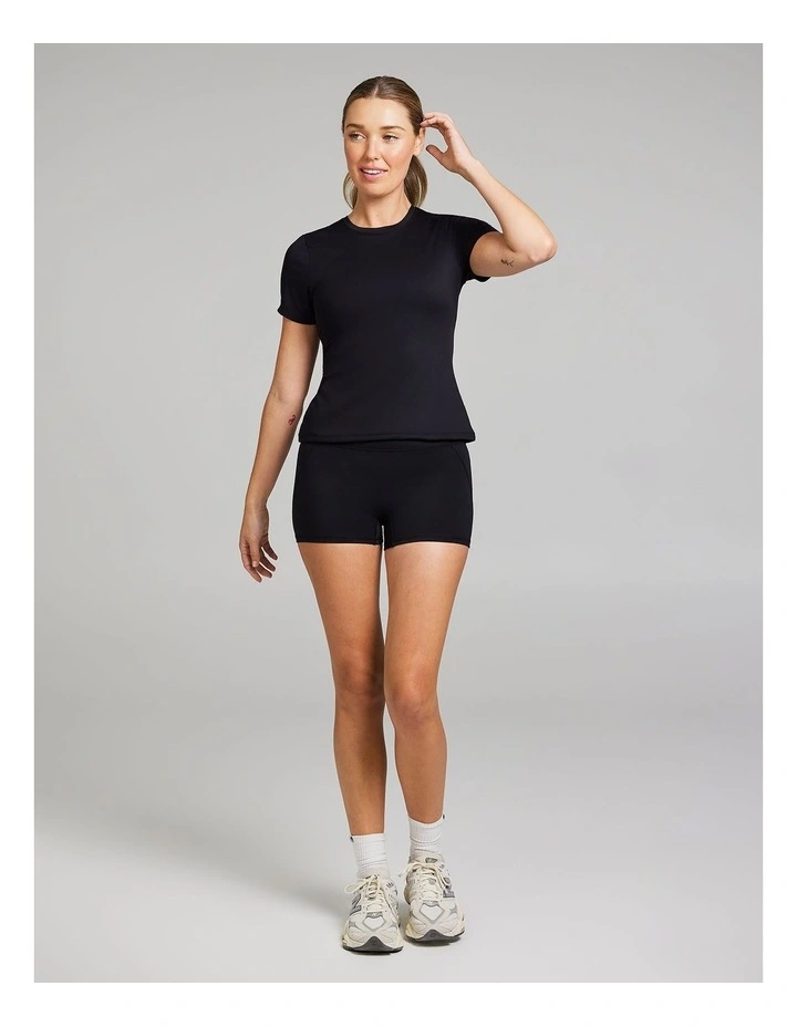 Base Layer Travel Tee in Black image 5