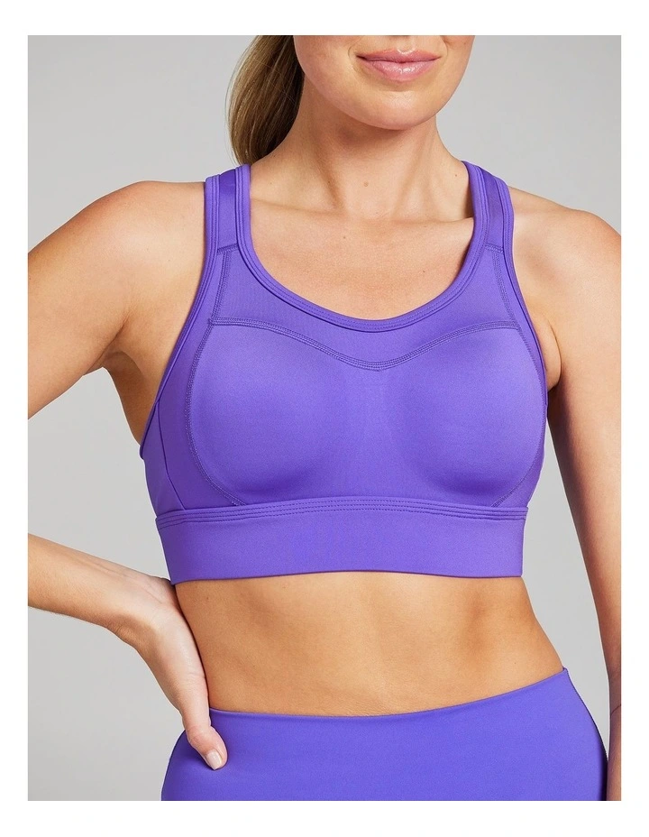 Olympia High Impact Moulded Adjustable Sports Bra in Viva image 4