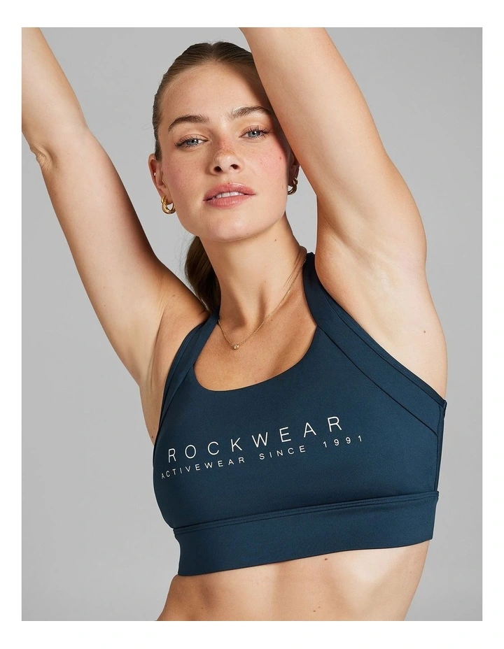 Speed High Impact Sports Bra in Petrol image 4