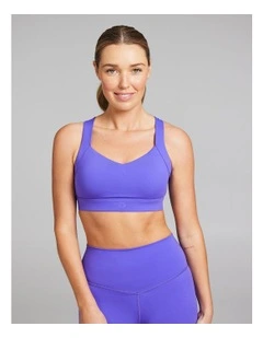 Base One Medium Impact Adjustable Sports Bra in Viva