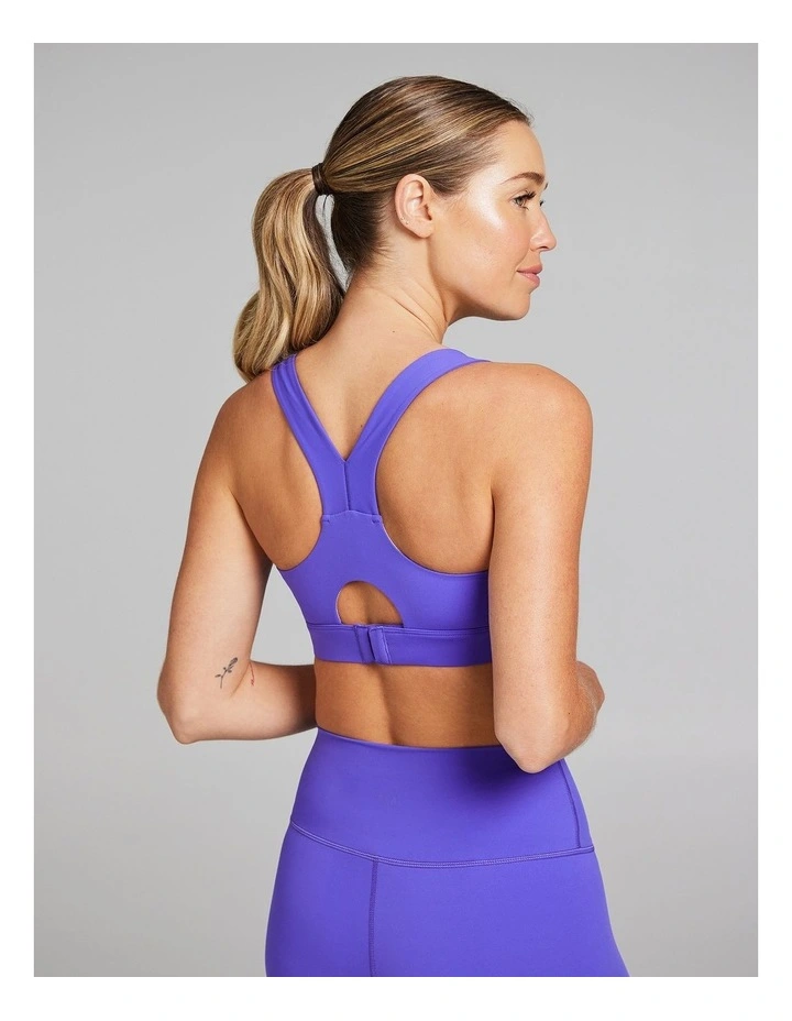 Base One Medium Impact Adjustable Sports Bra in Viva image 2