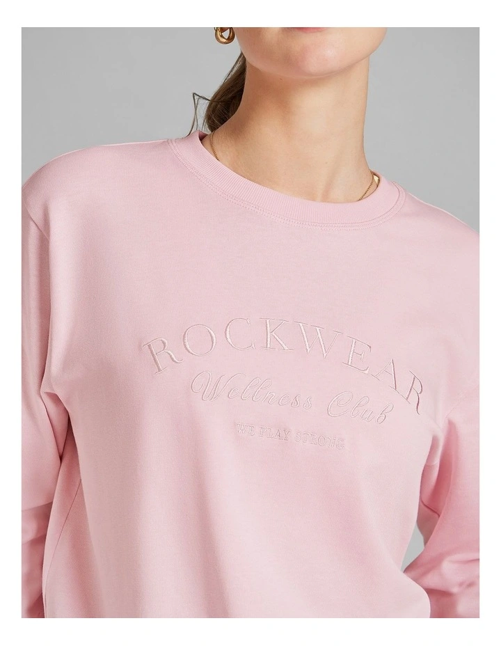 Heavyweight Oversize Long Sleeve Tee in Ballet Pink image 4