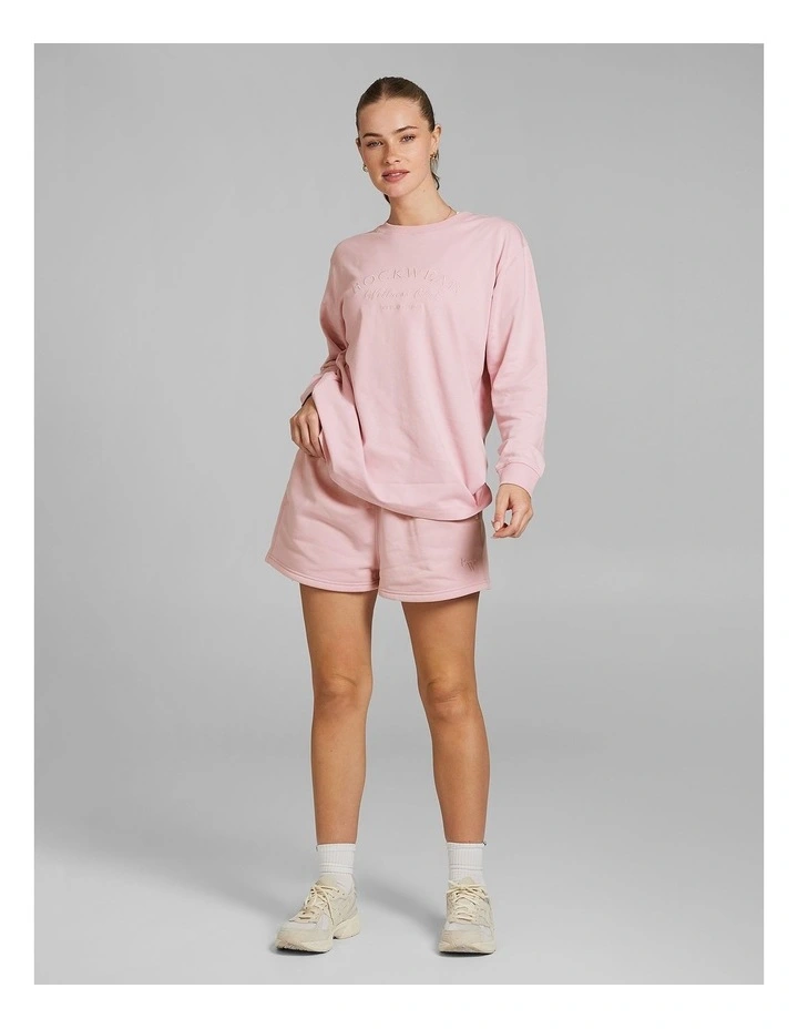 Heavyweight Oversize Long Sleeve Tee in Ballet Pink image 5