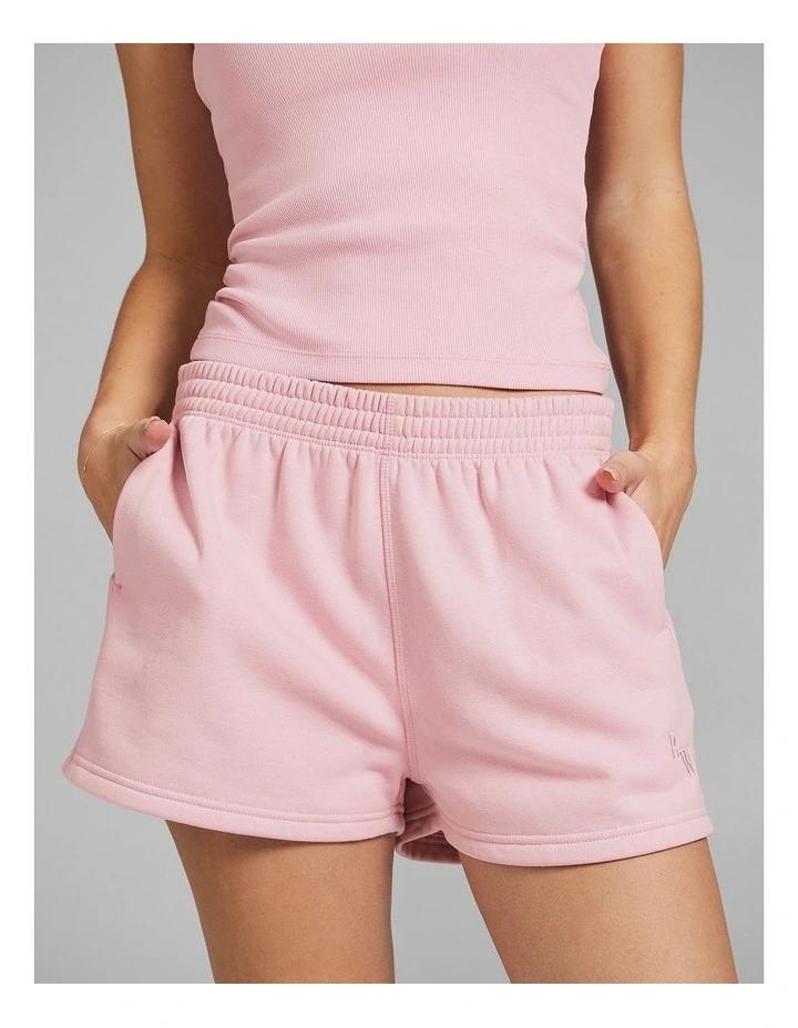 Cosy Fleece Shorts Ballet in Pink image 1