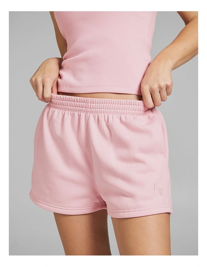 Cosy Fleece Shorts Ballet in Pink image 3