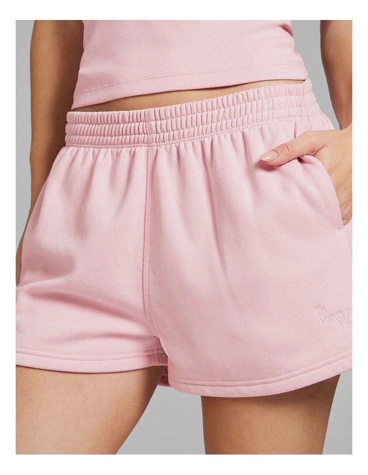 Cosy Fleece Shorts Ballet in Pink image 4