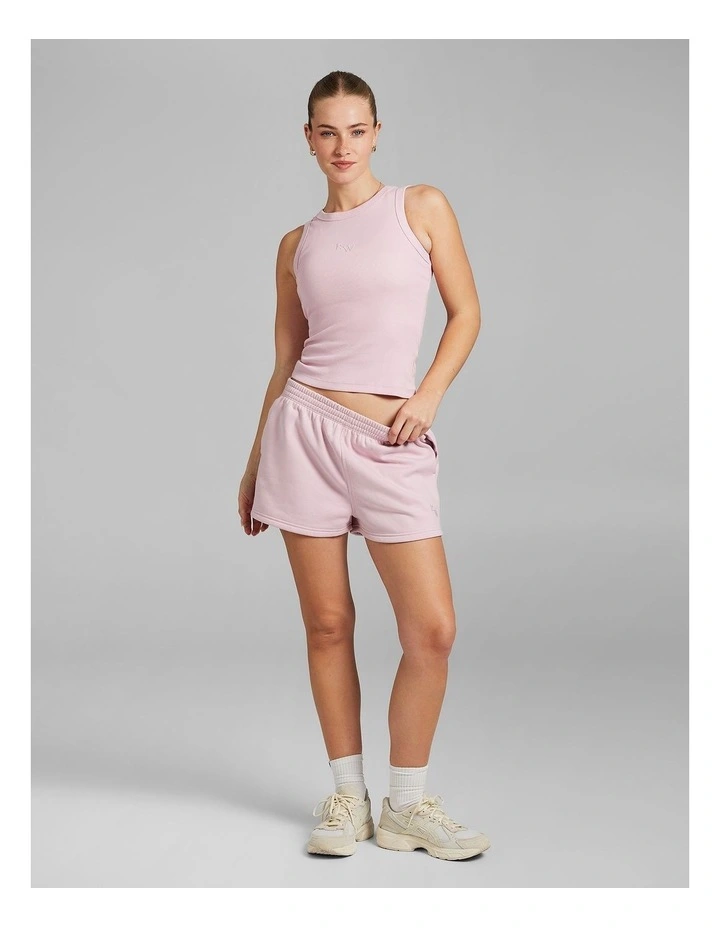Rib Tank in Ballet Pink image 5