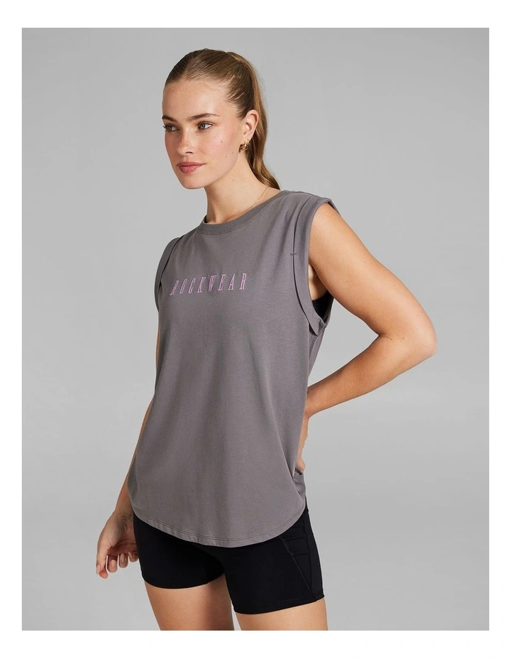 Cotton Tank in Grey image 3
