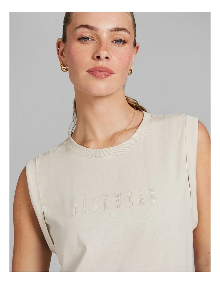 Cotton Tank in Vanilla image 4