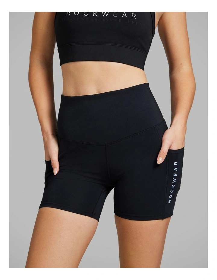 Reform Mid Thigh Bike Shorts in Jet Black image 1