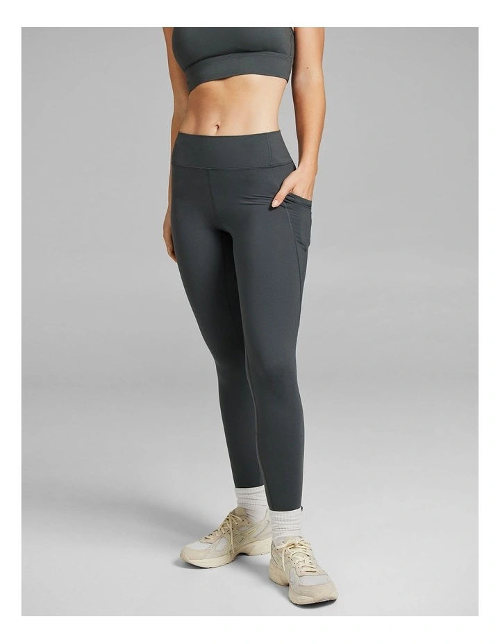 Veda Luxesoft Full Length Tight in Dark Khaki image 3