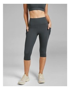 Veda 3/4 Tight in Dark Khaki