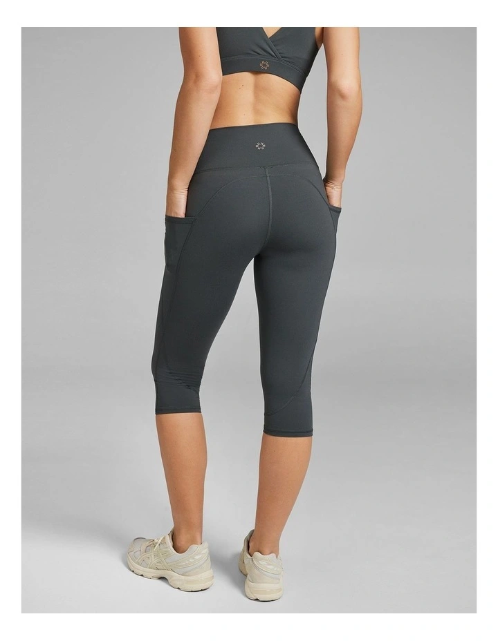 Veda 3/4 Tight in Dark Khaki image 2