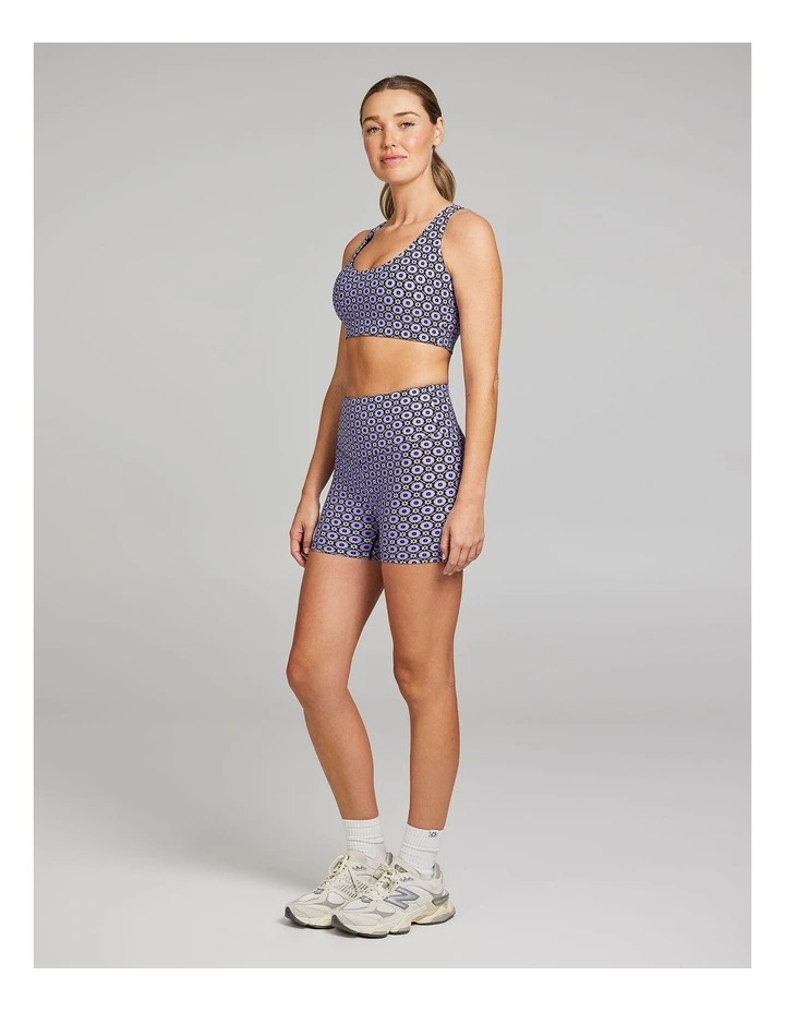 Base One Mid Thigh Bike Shorts in Viva Geo image 5
