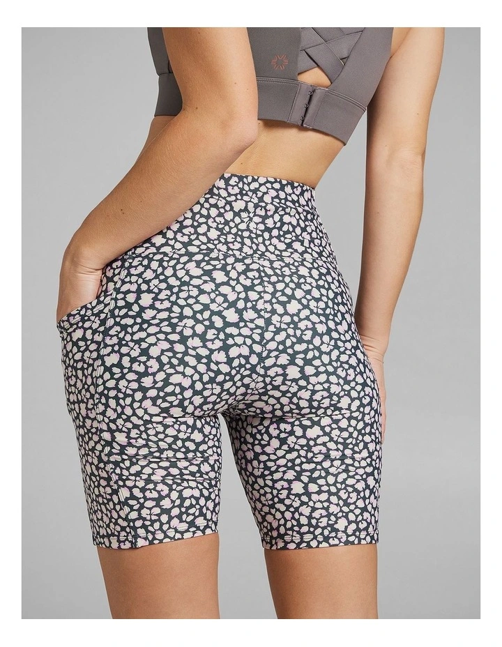 Printed Pocket Quad Bike Shorts in Multi image 2