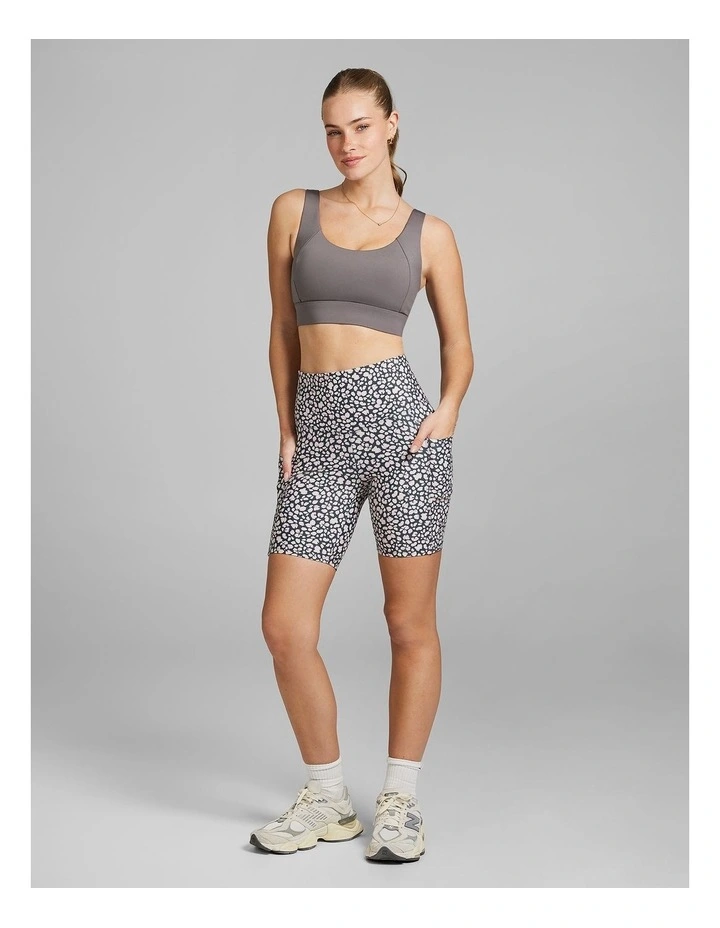 Printed Pocket Quad Bike Shorts in Multi image 5