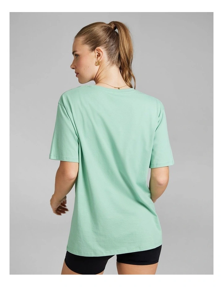 Logo Boyfriend Tee in Lime Zest image 2