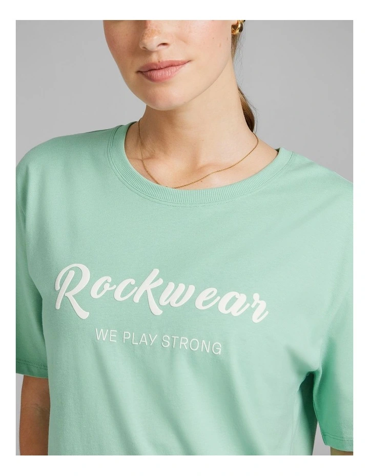 Logo Boyfriend Tee in Lime Zest image 4