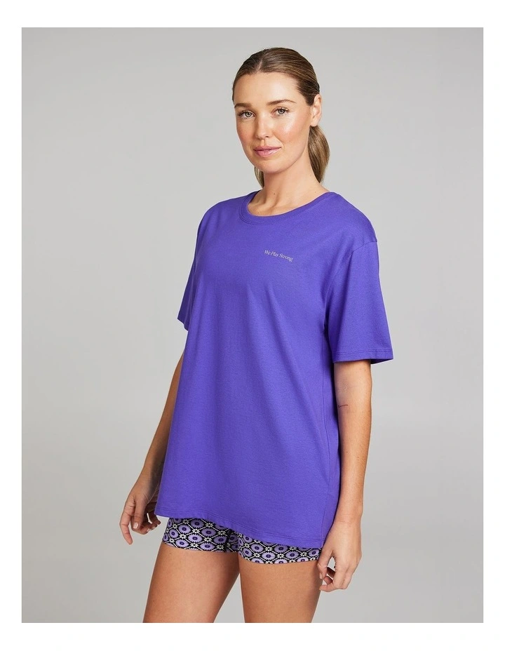 Logo Boyfriend Tee in Viva image 3