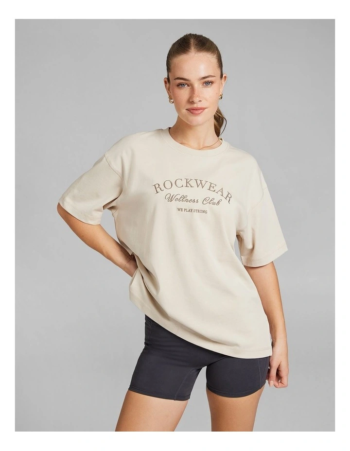 Heavyweight Oversize Tee in Vanilla image 1
