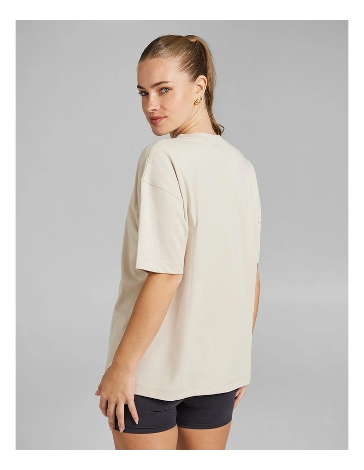 Heavyweight Oversize Tee in Vanilla image 2