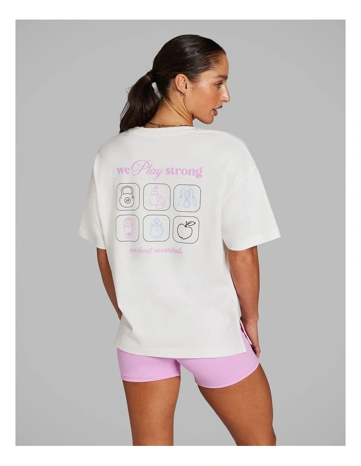 Oversize Tee in White image 2