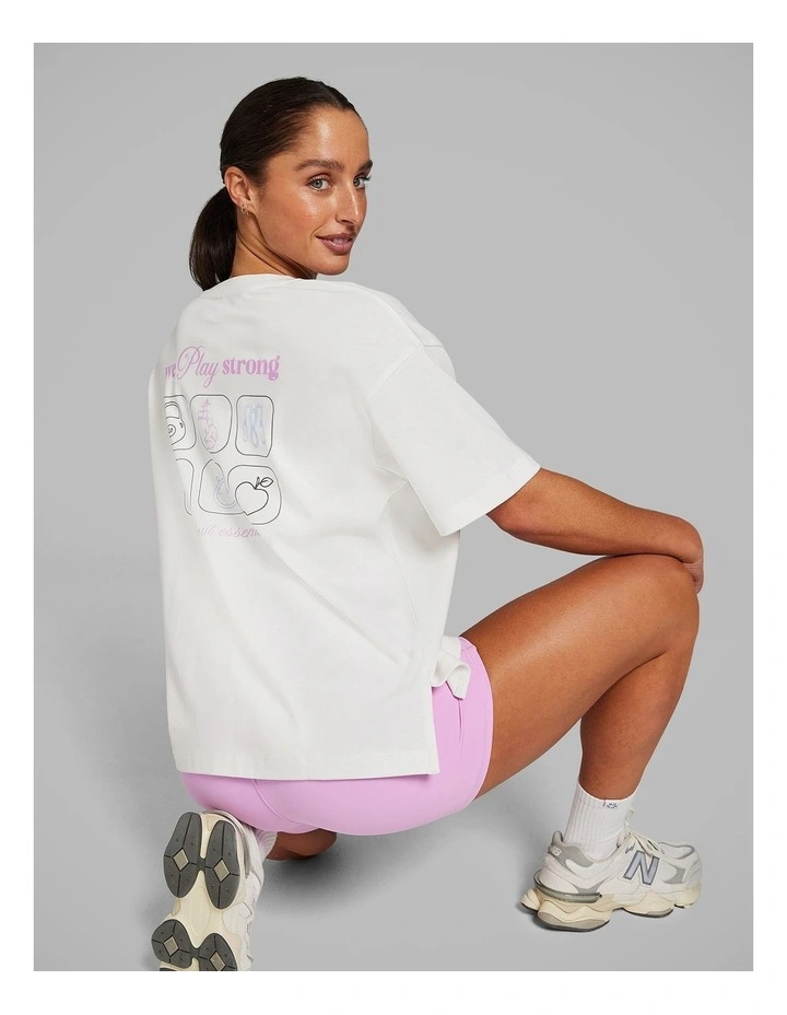 Oversize Tee in White image 6