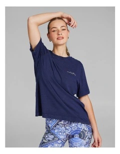 Graphic Tee in Blue
