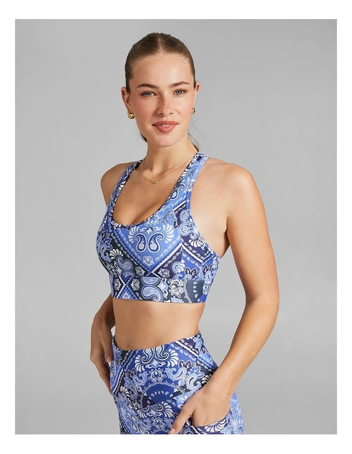 High Impact Adjustable Sports Bra in Multi image 3