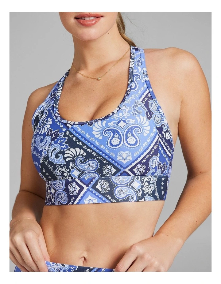 High Impact Adjustable Sports Bra in Multi image 4