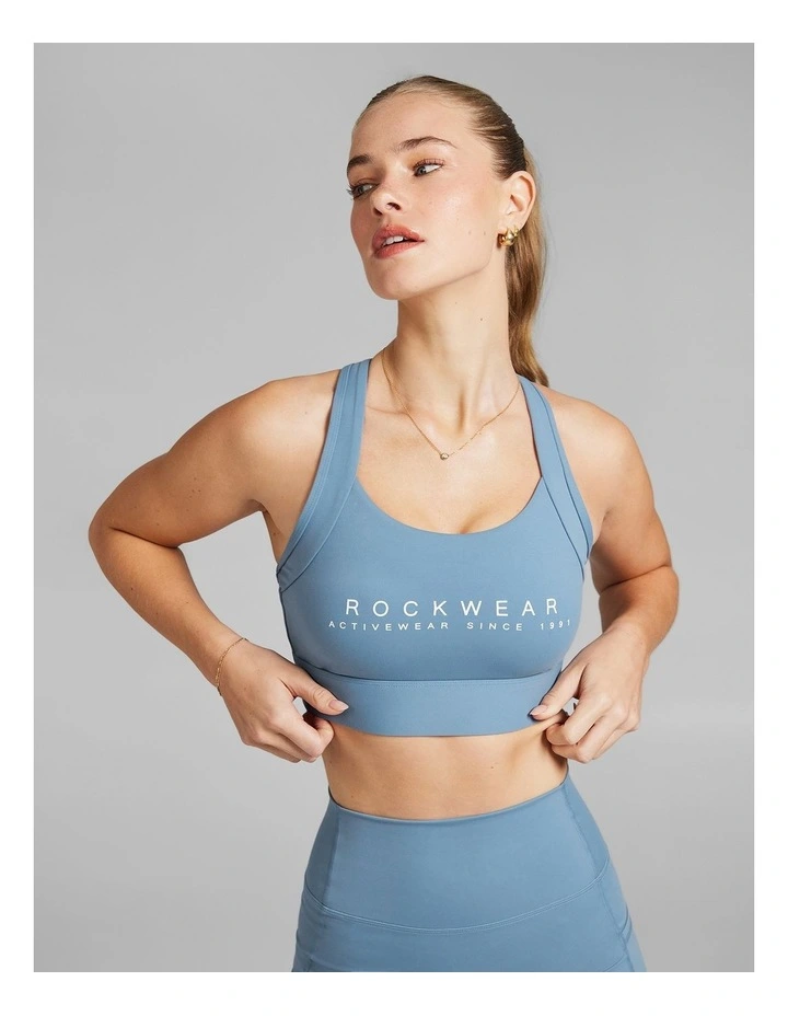 Speed High Impact Sports Bra in Blue image 1
