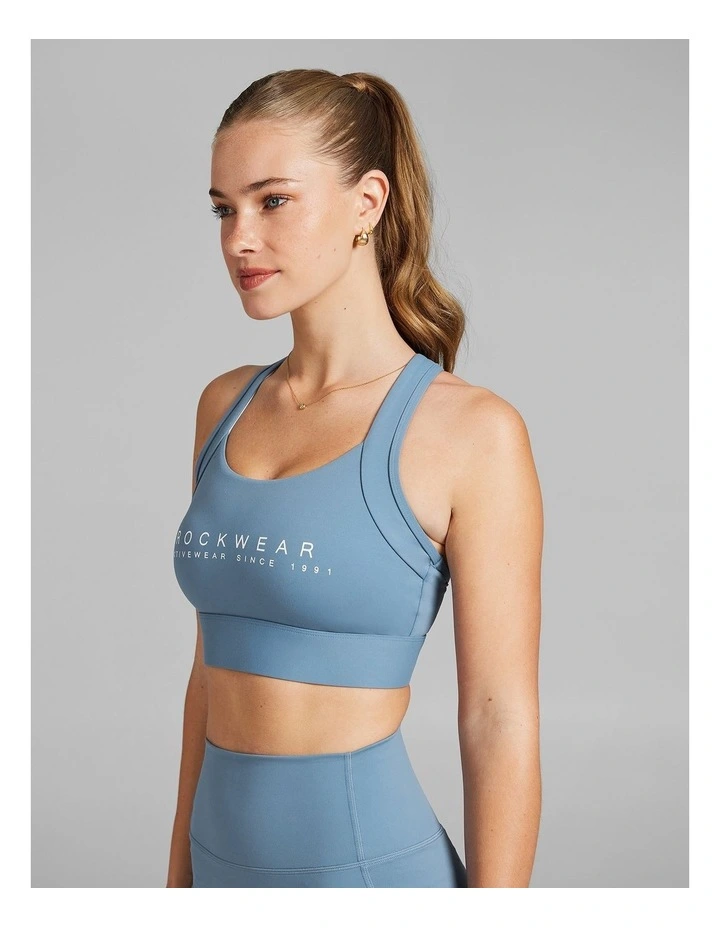 Speed High Impact Sports Bra in Blue image 3