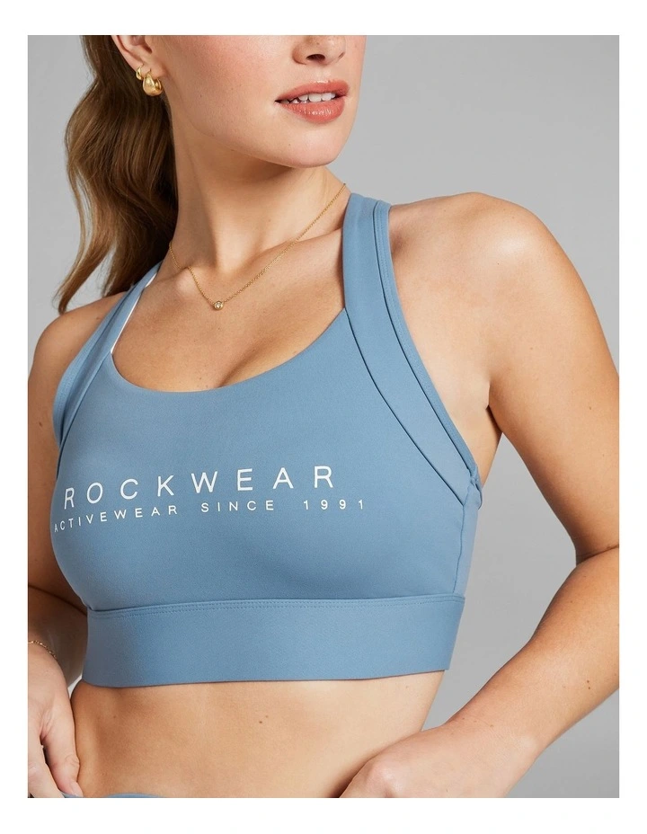 Speed High Impact Sports Bra in Blue image 4