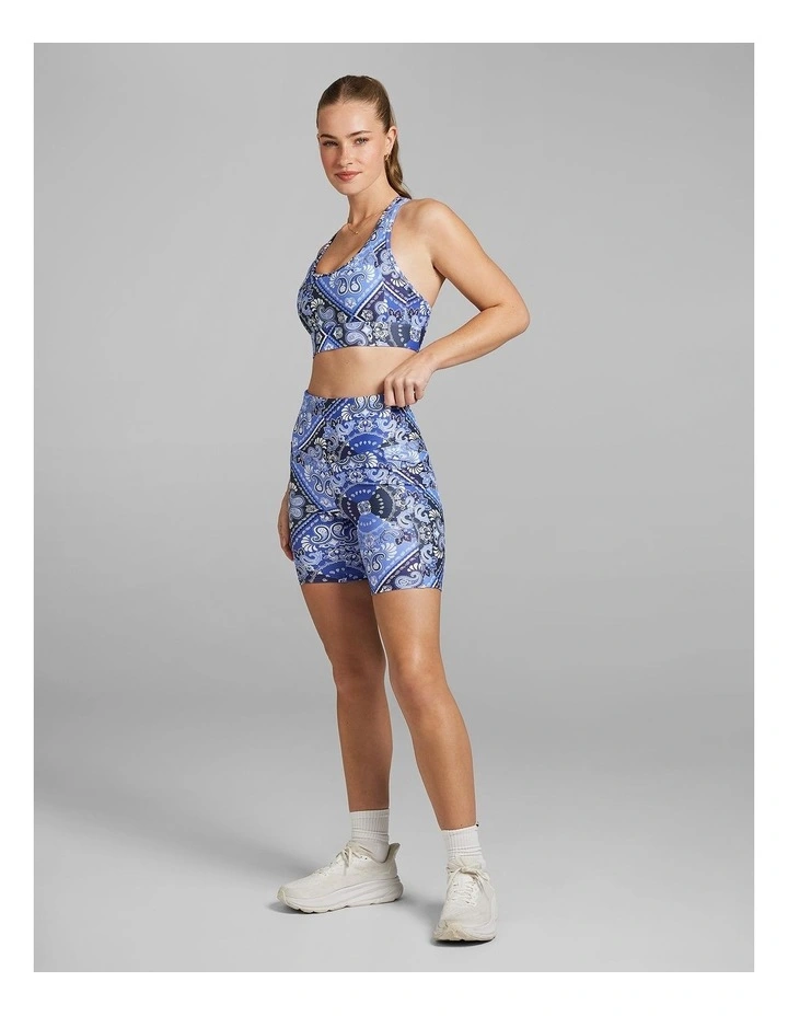 Printed Pocket Quad Bike Shorts in Multi image 5