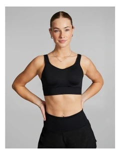 Hyper High Support Sports Bra in Black