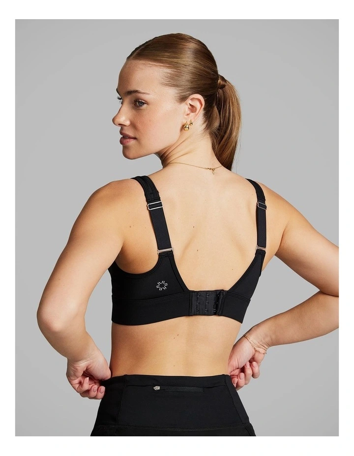 Hyper High Support Sports Bra in Black image 2