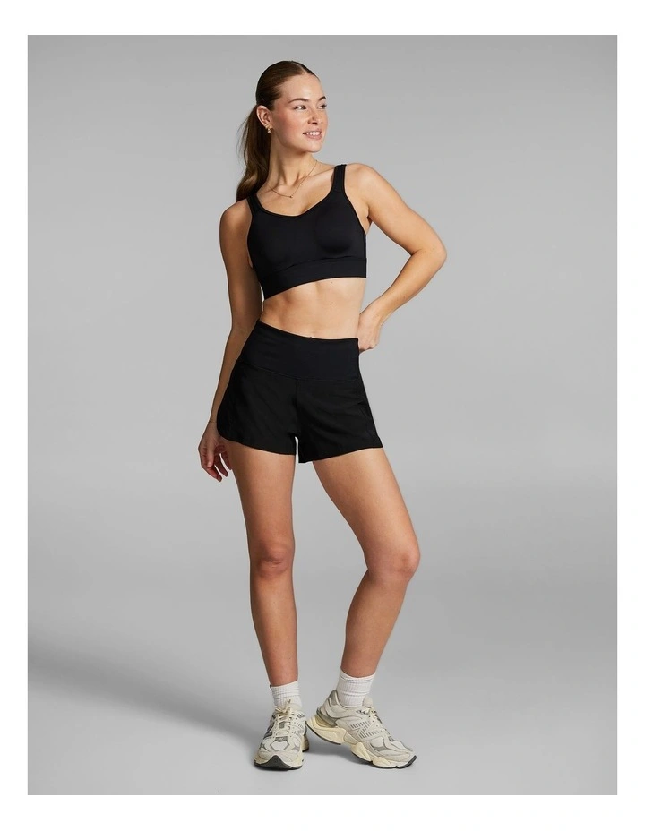 Hyper High Support Sports Bra in Black image 6