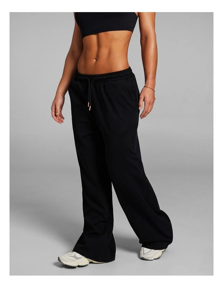Soft Jersey Long Pants in Black image 3