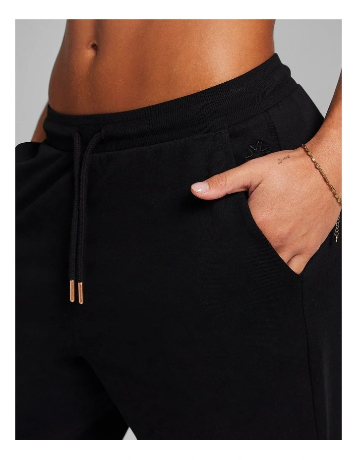 Soft Jersey Joggers in Black image 4